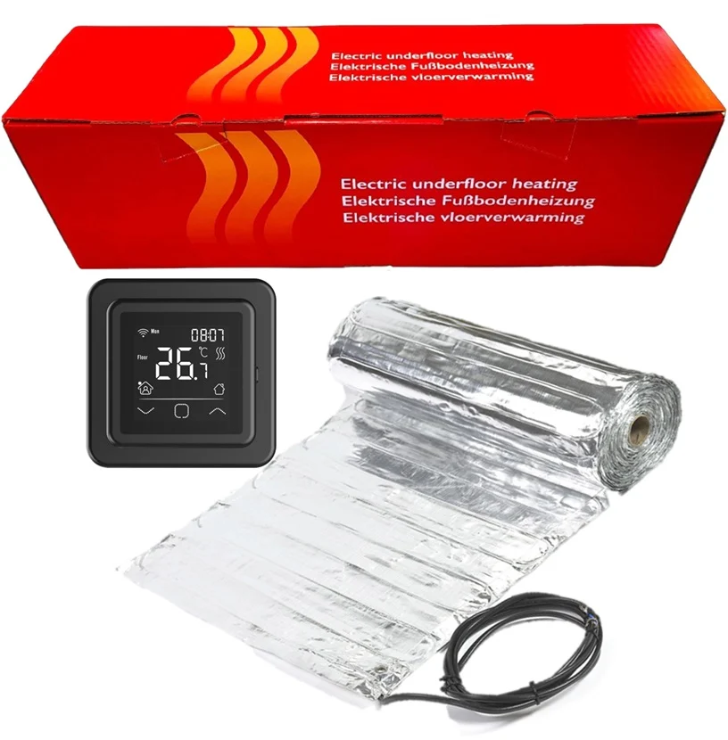 Kit covor incalzire in pardoseala electric sub parchet 140 W/m² , cu termostat C16 WIFI